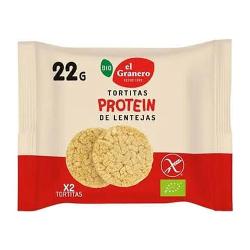 TORTITAS PROTEIN LENTEJA SIN GLUTEN BIO 22 Grs.