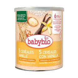 BABYBIO-PAPILLA 5 CEREALES Y VAINILLA 220 Grs.