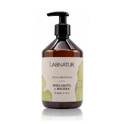 LABNATUR - JABON MANOS Y CUERPO BERGAMOTA Y MADERA 500 ML