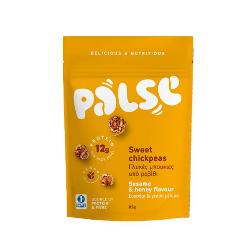 INTSALIM - SNACK CRUJIENTE DULCE GARBANZOS CON SESAMO SABOR MIEL 85 Gr.